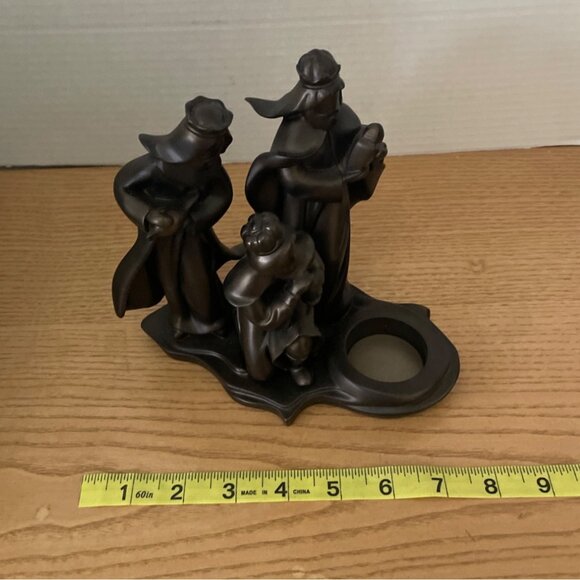 Partylite Holy Night Three Kings Tealight Votive Holder Bronze Nativity Wisemen - Picture 9 of 9